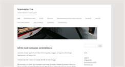 Desktop Screenshot of icemaster.se